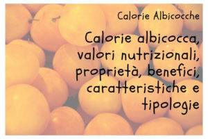 Calorie Albicocca