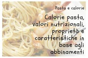 Calorie pasta